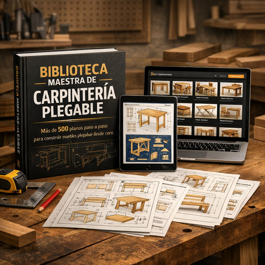 Biblioteca Maestra de Carpinteria Plegable