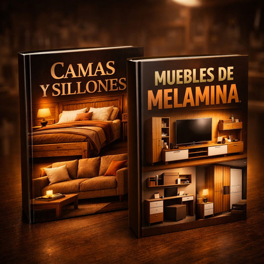 Pack Conjunto (Muebles de melamina - Camas y Sillones)